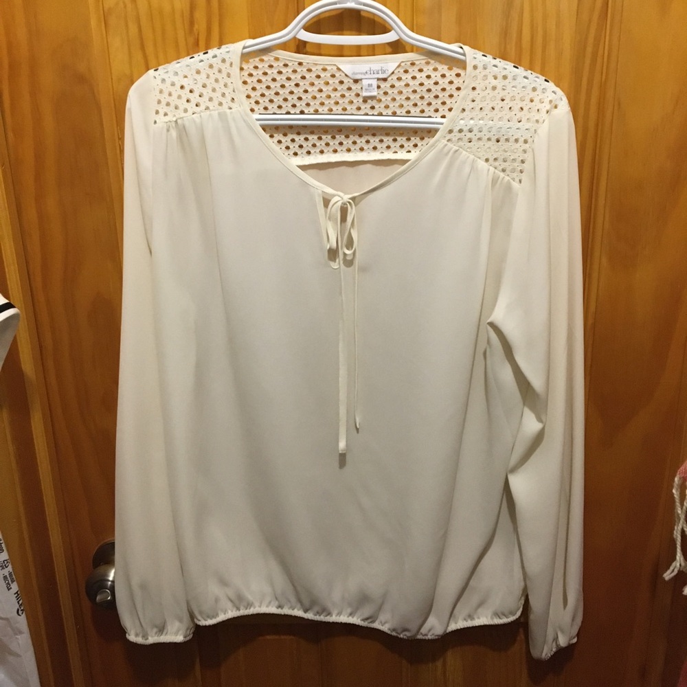 Cream colored dress shirt